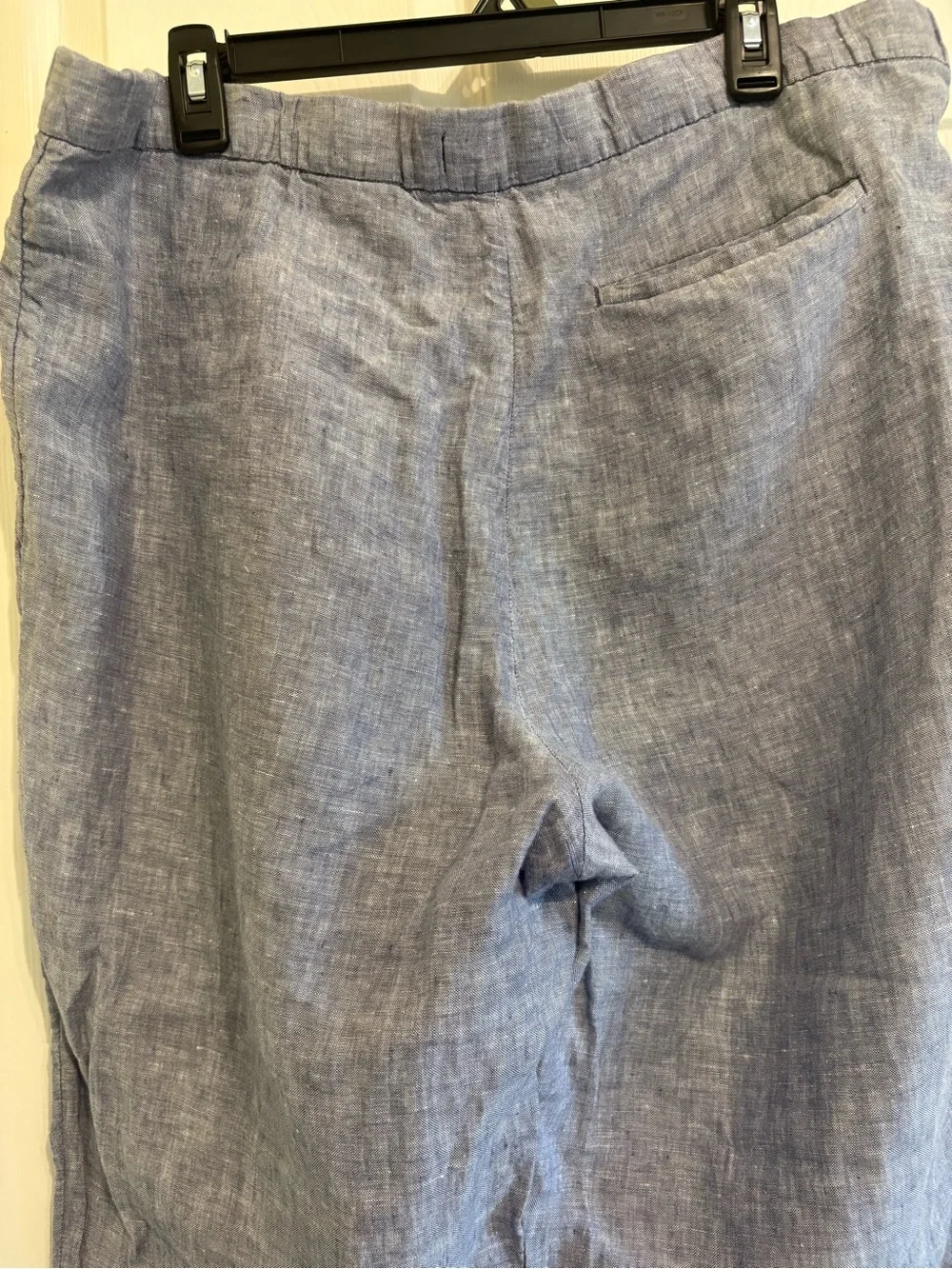 H&M Men's Lightweight Linen Drawstring Pants - Blue Sz US- 36R